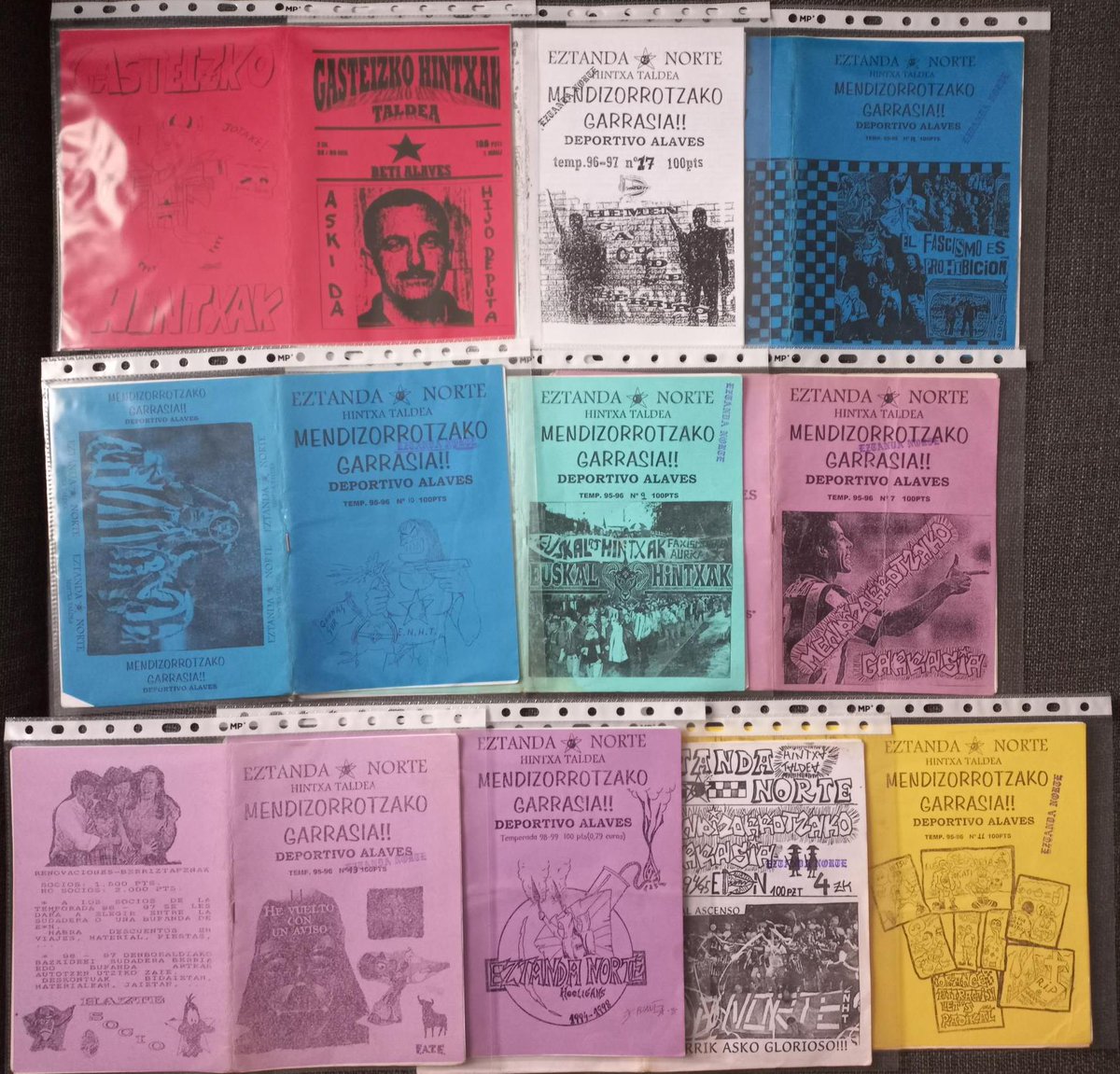 Fanzines de Eztanda Norte y Gasteizko Hintxak
La mayoría, cortesía del Sr Txarraska
