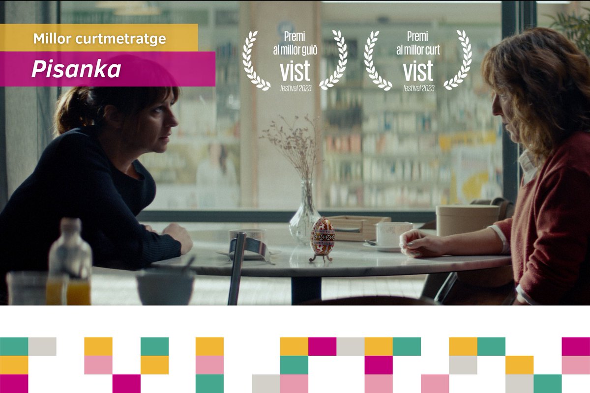 El premi al #millorcurt de #VIST2023 és per a ‘Pisanka’, de Jorge Yúdice i Zebina Guerra (que també es va emportar el de millor guió).
Va recollir el premi Jorge Yúdice. I el va lliurar Noelia Samblás, regidora d’Innovació Cultural.
Enhorabona!
#vist #vistfestival #festivaldecine