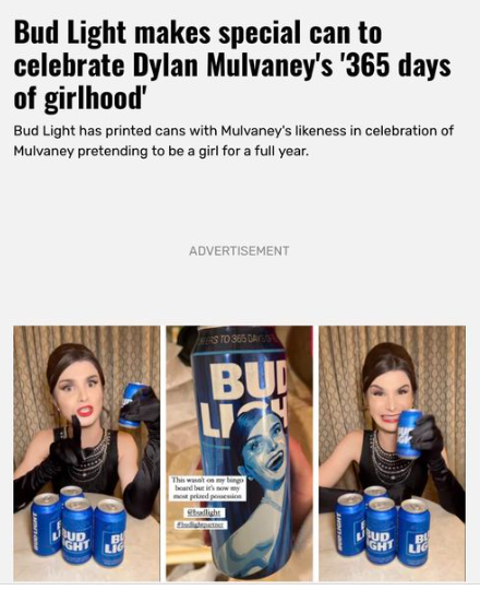 Budweiser celebrates mental illness.

I was hoping this was an April Fools joke, but it's not.

Screw Bud Light. It is gross anyways. I won't miss it from my beer lineup.

#Transtifa
#YouveGotMale
#TransDayOfVengeance