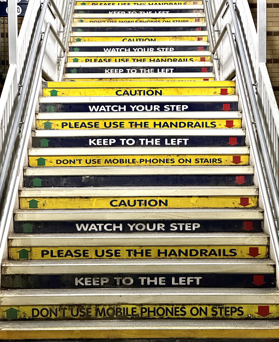 Harrogate station. Feeling slightly harassed by this staircase