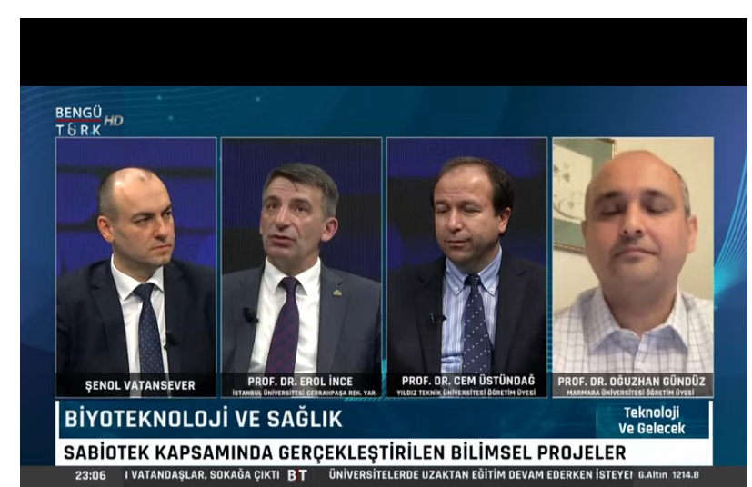 Sabiotek kapsamında gerçekleştirilen bilimsel projelerden bahseder misiniz?
<a href="/SenolVatansever/">Şenol Vatansever</a> <a href="/benguturktv/">Bengü Türk</a> <a href="/iuc_erolince/">Erol İNCE</a> 
#TeknolojiVeGelecek
#BENGÜTÜRK