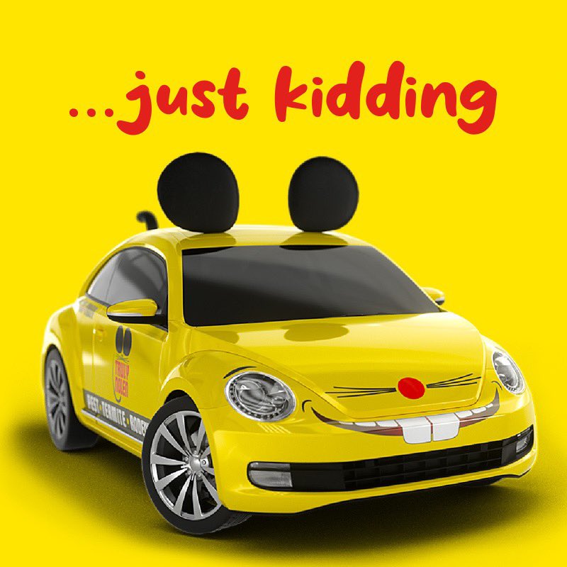 TrulyNolen's tweet photo. Just Kidding! #AprilFools
But should we? 🐞😏
#vw #vwbug #volkswagen #mousecar #Truly #pestcontrol https://t.co/km2XF8aap3