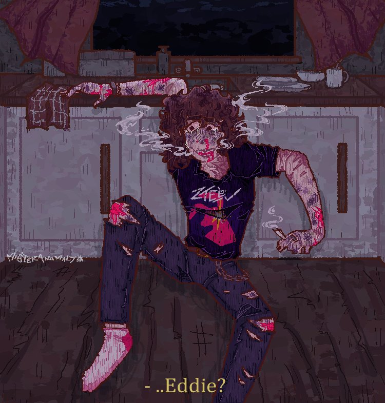 DTIYS IS DONE!! this took way too fucking long to do HDBDGEH don't feel like you need to put so much detail in it shbdgdhs just tag with #anomaly420dtiys if you'd like to draw it!! love yall <333

#eddiemunson #StrangerThings #strangerthingsfanart