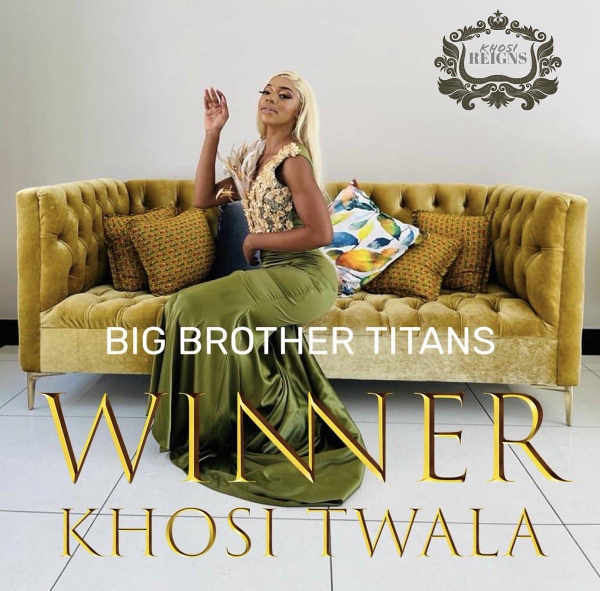 Oh yes the winner you don’t want is sitting pretty! The crown only fits her❤️🍾🎉🎊
#Khosi 
#BBTitans 
#BBTitans2023