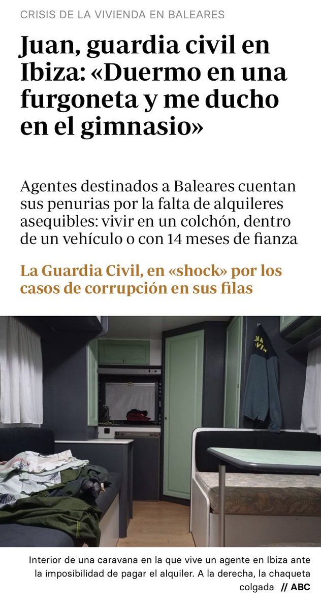 PatriciadlHeras's tweet photo. Guardia civil y funcionarios viviendo en furgonetas y sofás, pero welcome refugees… https://t.co/3YhPQA014o