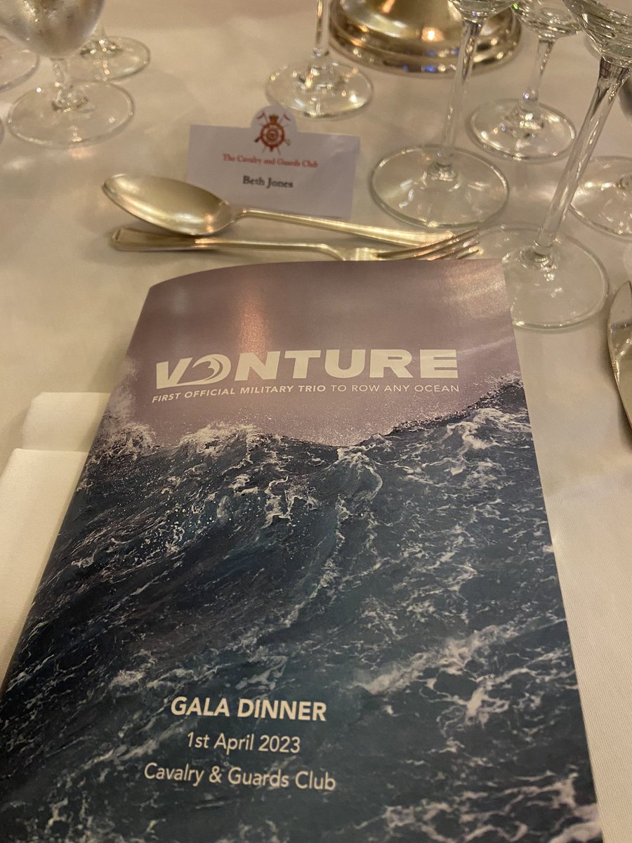 BethanSianJones's tweet photo. Looking forward to reading this after hearing your amazing stories last night @MickDawson189 It was a pleasure to meet you and sit with you at dinner for @TEAMV3NTURE …a room filled with inspirational people- looking forward to following your journey! 🚣♀️ 🌊 #rowtheatlantic https://t.co/XtYw6j0Mh3
