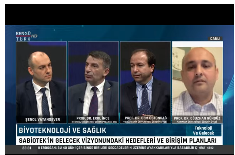 Sabiotek’in gelecek vizyonundaki hedefleri nelerdir? Sabiotek'in yeni girişimler ve startup'lar konusunda planları var mı?
<a href="/SenolVatansever/">Şenol Vatansever</a> <a href="/benguturktv/">Bengü Türk</a> <a href="/iuc_erolince/">Erol İNCE</a> 
#TeknolojiVeGelecek
#BENGÜTÜRK