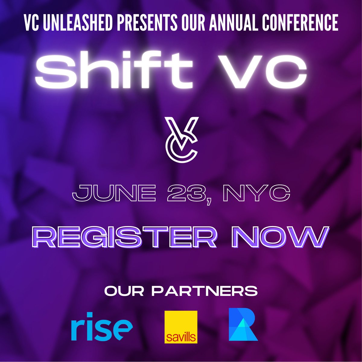 VcUnleashed's tweet photo. 🚨We are PUMPED to announce our annual conference, Shift VC, will take place in NYC on June 23rd this year!

Join us for a 3-day experience dedicated to diversifying the face of VC with top investors &amp; founders. Space is limited - grab your tix today!🎫
https://t.co/2FJmXtSN5M https://t.co/RI98Awu1mo