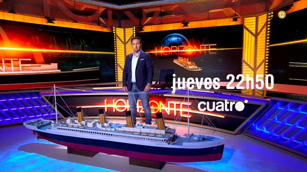 navedelmisterio's tweet photo. El jueves os invitamos a un viaje para fascinarnos y aprender. La travesía definitiva. El Titanic como nunca lo habíamos visto en un #Horizonte muy especial.
Os esperamos a las 22:50 h en @cuatro. https://t.co/41QPJKJ6d7