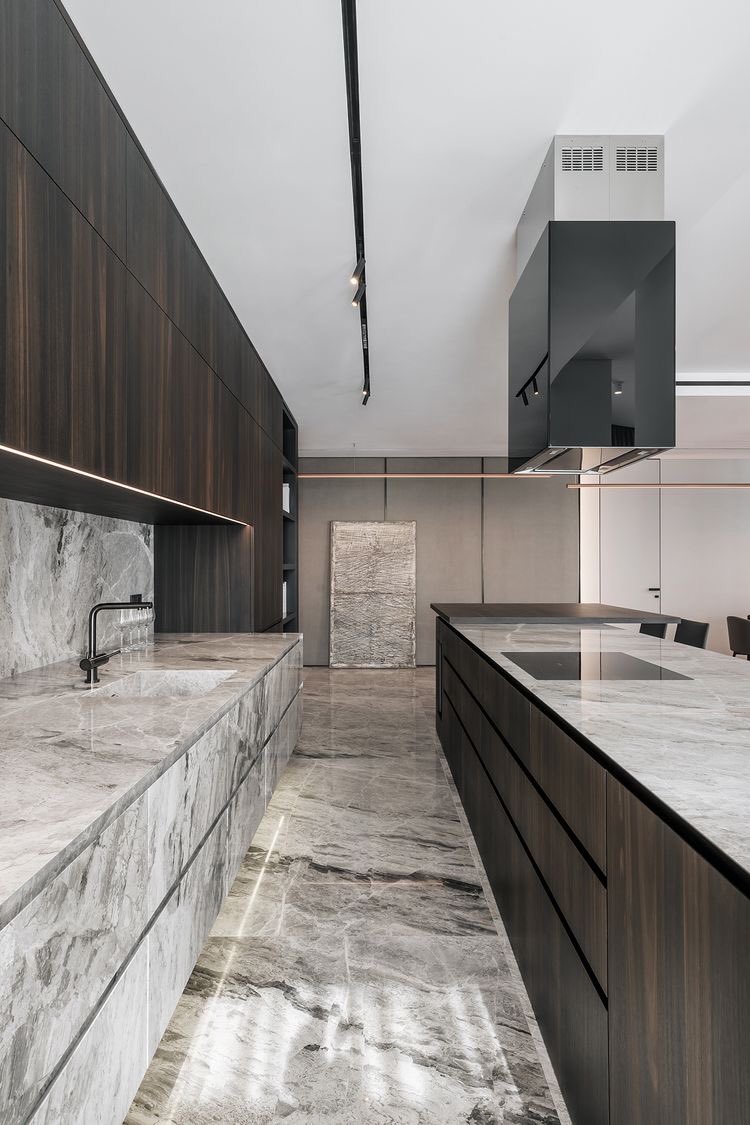 Interior Porn On Twitter This All Marble Kitchen 