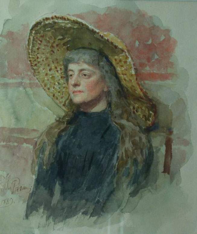 Portrait of E. Zvantseva, 1889 #ilyarepin #realism wikiart.org/en/ilya-repin/…