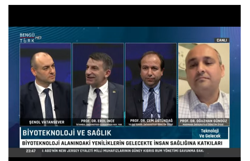Biyoteknoloji alanındaki yenilikler gelecekte insan sağlığına nasıl katkı sağlayabilir?
<a href="/SenolVatansever/">Şenol Vatansever</a> <a href="/benguturktv/">Bengü Türk</a> <a href="/iuc_erolince/">Erol İNCE</a> 
#TeknolojiVeGelecek
#BENGÜTÜRK