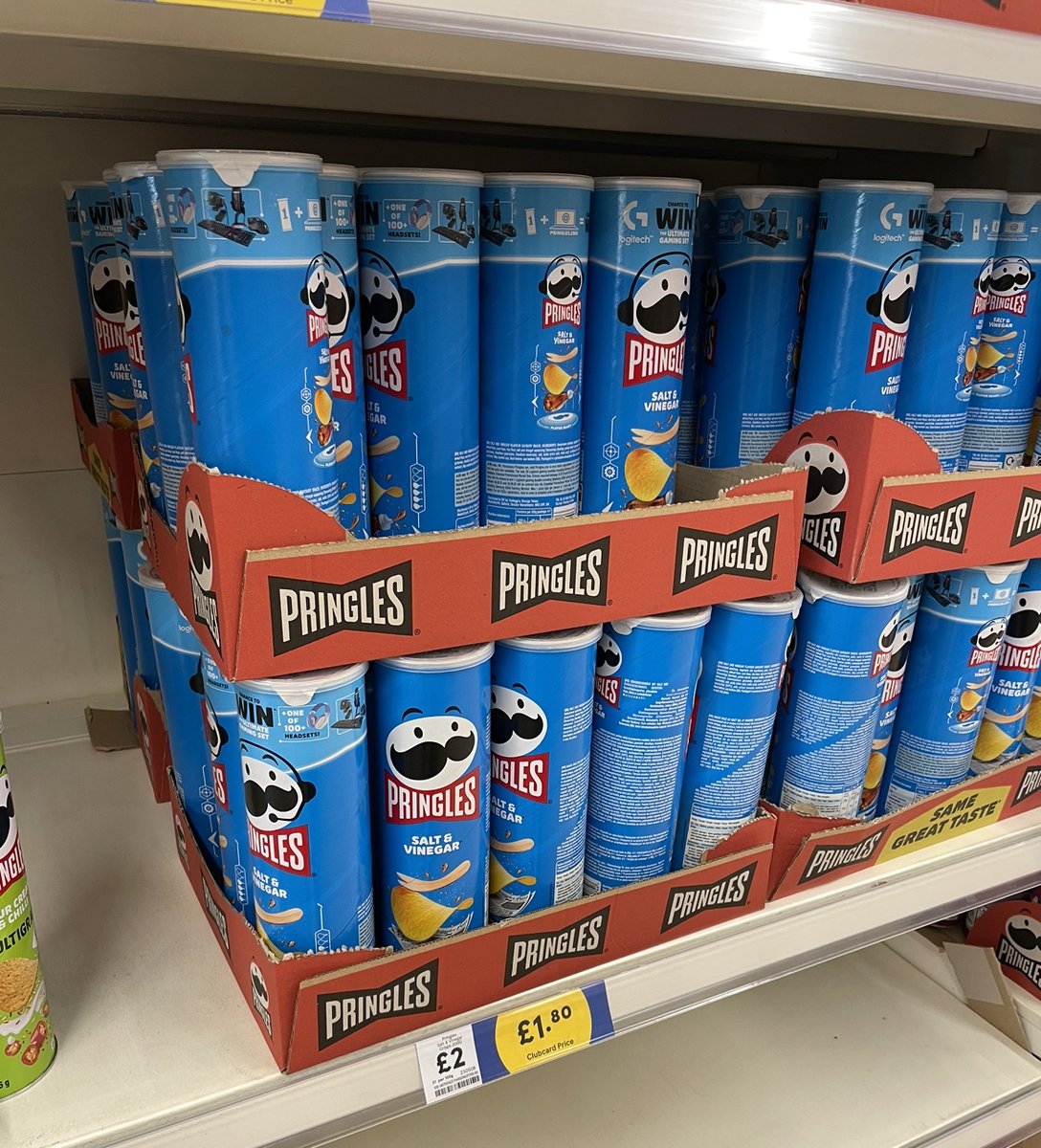 £1.80 Pringles prices at big Tesco (with clubcard)
