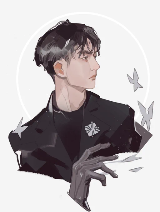 Little Yibo portrait for Edori's birthday!! 