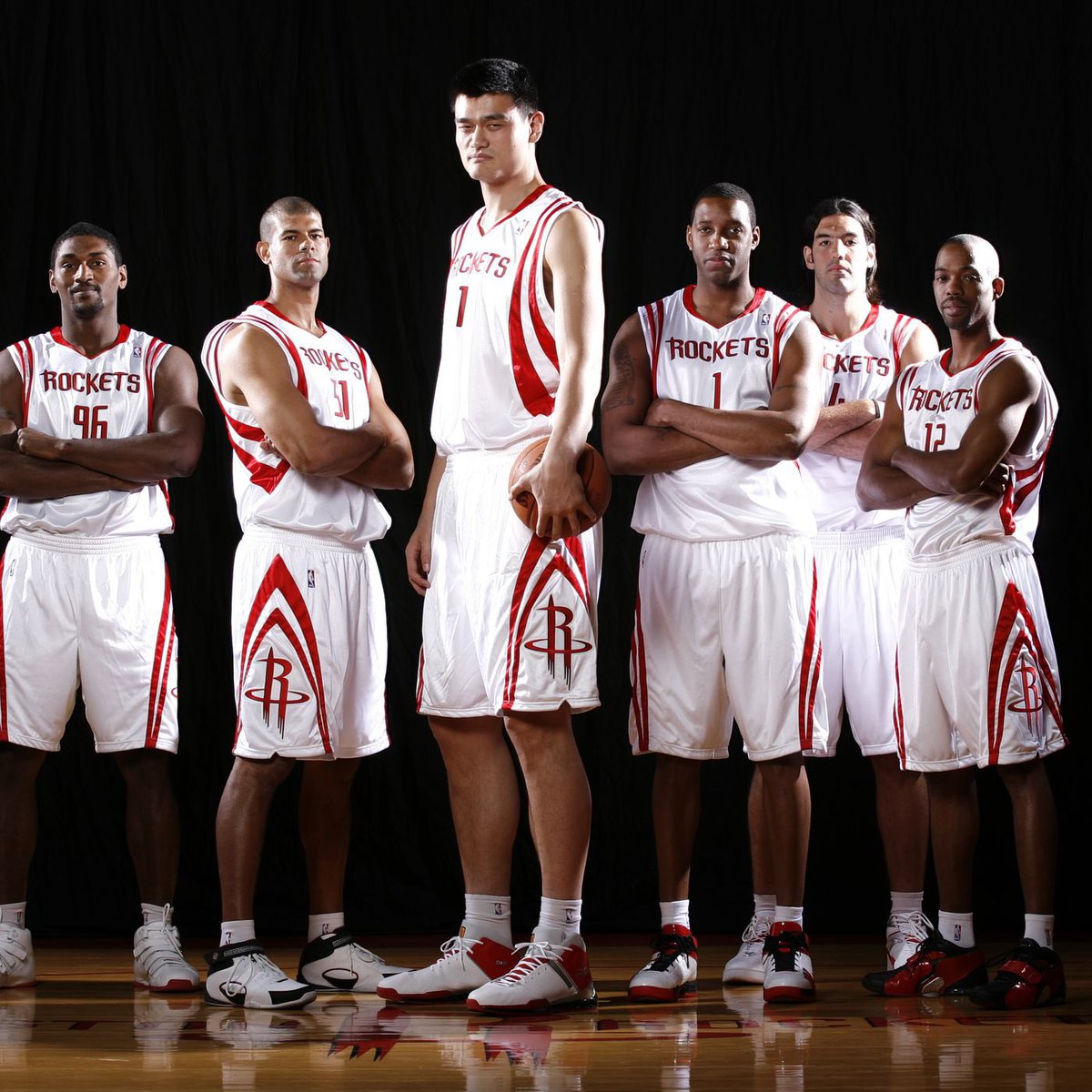 This is the starting lineup the Houston Rockets should’ve won their 3rd championship with. 

Yao Ming and Tracy McGrady finally got that final missing piece with the addition of Ron Artest. This team was special.