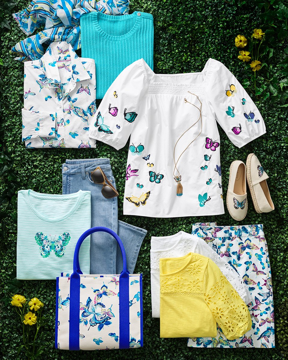 TalbotsOfficial's tweet photo. Live in color! These spring outfit builders are instant mood lifters. 🦋 Shop now: https://t.co/LYeH2waBxT #mytalbots #springstyle #freshforward #outfitinspo #modernclassicstyle https://t.co/5FulwF33fW