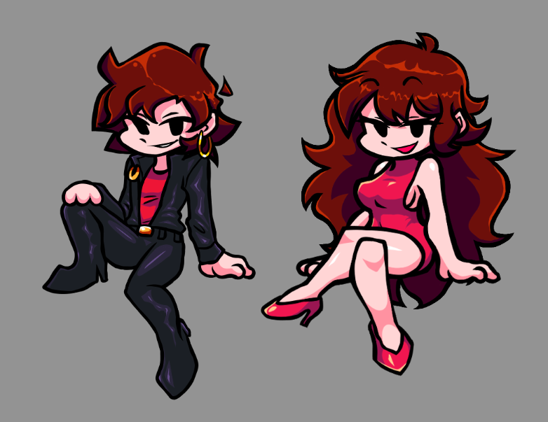 halv_p's tweet photo. Boyfriend (Girlfriend genderbend) from fnf https://t.co/b8xReR97Fr