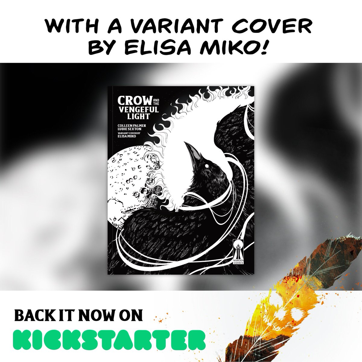 pixelgremlin's tweet image. My comic Kickstarter - Crow and the Vengeful Light - is ending soon! It’s funded, finished, and I can’t wait to get it printed and out in the world! Back it now to get the book(s), all the goodies, &amp;amp; support independent comics! 

kickstarter.com/projects/pixel…

#comic