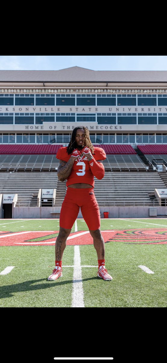 After a great weekend down here in Jacksonville Alabama, I’m blessed to say I’ve received an offer from Jacksonville state university 🔥 <a href="/JaxStateFB/">Jax State Football</a>