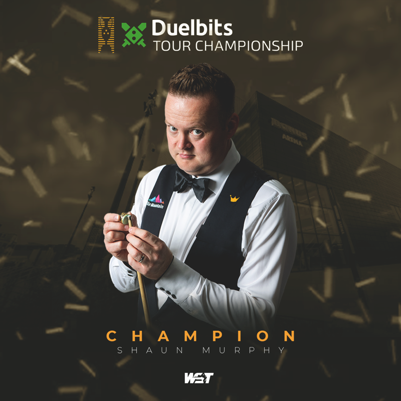 WeAreWST's tweet photo. 𝗦𝗛𝗔𝗨𝗡 𝗠𝗨𝗥𝗣𝗛𝗬 𝗜𝗦 𝗧𝗛𝗘 𝗧𝗢𝗨𝗥 𝗖𝗛𝗔𝗠𝗣𝗜𝗢𝗡! 🪄

Shaun Murphy beats Kyren Wilson 10-7 to lift his second ranking title of the season, the @Duelbits Tour Championship!

The Magician pockets £150,000 as well 👏 #DuelbitsSeries https://t.co/0G3fw7l33y