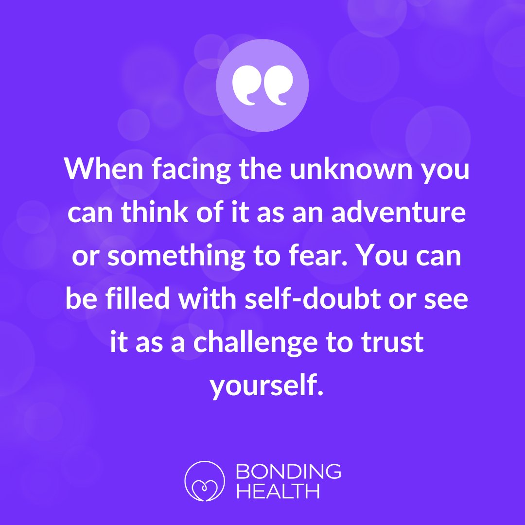 BondingHealth's tweet photo. When facing the unknown you can think of it as an adventure or something to fear. You can be filled with self-doubt or see it as a challenge to trust yourself.
#adhdunderstood #adhduk #adhdparent #adhdlife #adhdlifehacks #adhdexplained #parentingadhd #adhdwomen #TwitterBlue #ADHD https://t.co/64a8n4xXAd