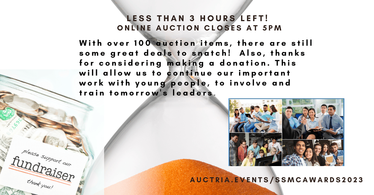 sustainablesmc's tweet photo. SSMC's auction closes in less than 3 hours! In addition to over 100 great auction items, you can consider making a donation to support our vision of a bright, thriving San Mateo County for ALL where a healthy environment, social equity and a green economy work hand in hand. Thx! https://t.co/Pvpo0EiwyG