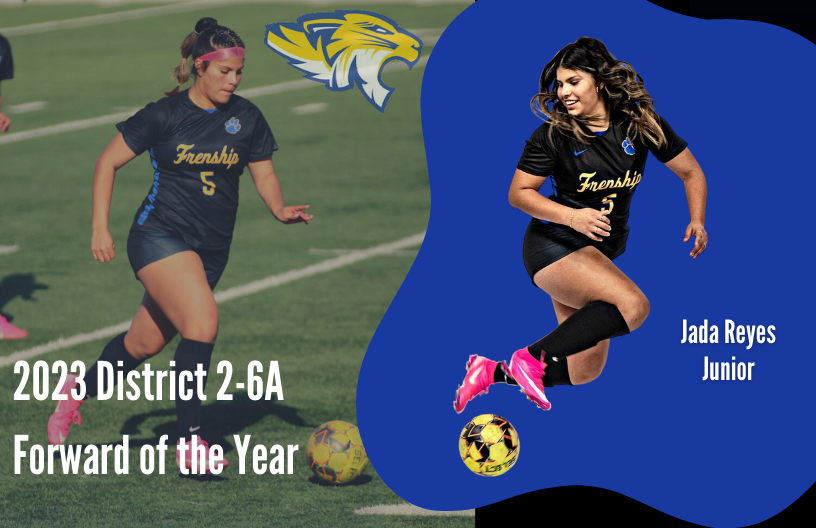 FHSGirlsSoccer3's tweet photo. Introducing the District 2-6A Forward of the Year: 
Jada Reyes
Congratulations!! https://t.co/gbw5puqZVm