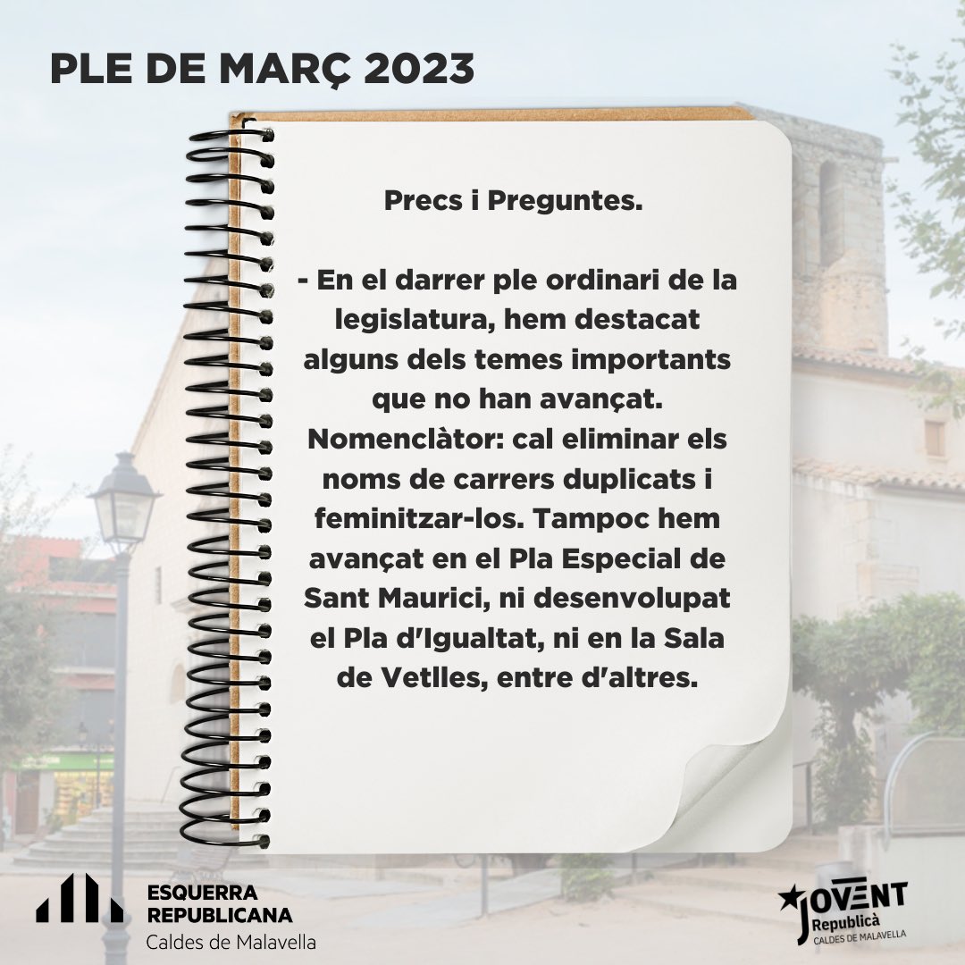 Esquerra Caldes de Malavella tweet media