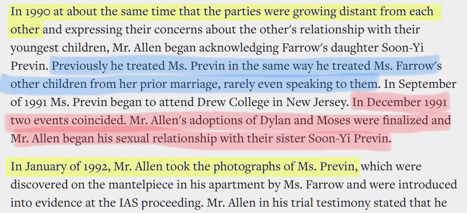 NoImNotWoody's tweet photo. @bigd_o_cycler @elseverwoerd Soon-Yi PREVIN was never his stepdaughter, nor did he raise her. https://t.co/orUlOvZ95j