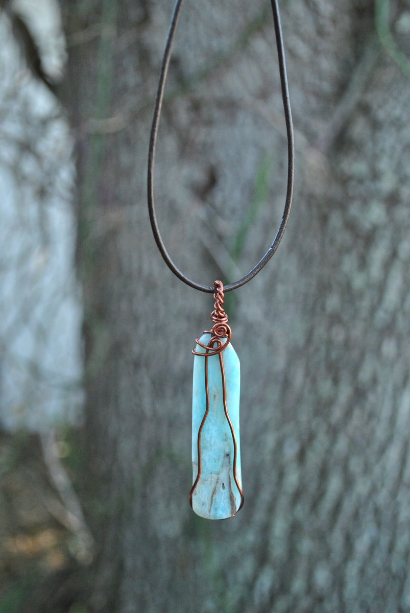goose398's tweet photo. Serene blue aragonite pendant w/choice of necklace. #etsy shop: Blue aragonite pendant; wire wrapped aragonite; copper wire wrap; https://t.co/2uJ0LzGSIi #blue #aragonite #copper #handmadejewelry #heartchakra #throatchakra #shopsmall #rocks2gems2wire https://t.co/3Qblfs02w4