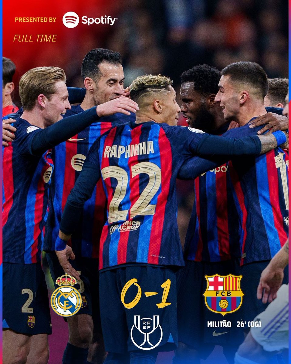 FCBarcelona's tweet photo. This Wednesday, let's make it four in a row. #ElClásico https://t.co/FbLLIchD2P