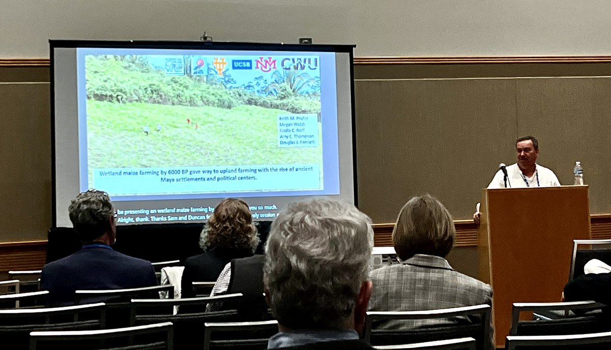 Dr. Amy E. Thompson (@archaeologyamy) on Twitter photo Dr. Keith Prufer (<a href="/KeithPrufer/">Keith Prufer</a>) discussing geoarchaeolgogical ⛏️ research in S #Belize 🇧🇿 in honor of <a href="/UTAustinGeog/">UT-Austin Geography</a> Dr. Tim Beach! Fantastic all-day #SAA2023 session chaired by Dr. Sam Krause (<a href="/SoilsandSwamps/">Sam the soil scientist ⛏</a>) & colleagues. <a href="/UNM_Anthro/">UNM Anthropology</a> #SAA2023Portland Dr. Keith Prufer (<a href="/KeithPrufer/">Keith Prufer</a>) discussing geoarchaeolgogical ⛏️ research in S #Belize 🇧🇿 in honor of <a href="/UTAustinGeog/">UT-Austin Geography</a> Dr. Tim Beach! Fantastic all-day #SAA2023 session chaired by Dr. Sam Krause (<a href="/SoilsandSwamps/">Sam the soil scientist ⛏</a>) & colleagues. <a href="/UNM_Anthro/">UNM Anthropology</a> #SAA2023Portland