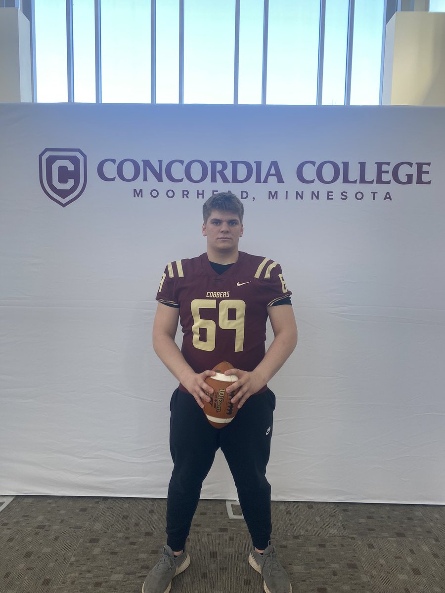 Had a great junior day at <a href="/Cobber_Football/">Cobber Football</a>! <a href="/CoachJPollock/">Jake Pollock</a>