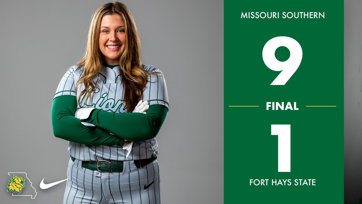 Lions sweep FHSU 9-1 in five innings.

Leighton Withers and Kara Amos had two RBIs each as Avery Tallman wins her 13th game of the season with four shutout innings.

Southern to host Pittsburg State on Saturday Apr. 8th at 2:00pm from the Pat Lipira Softball Complex. #LetsRoar