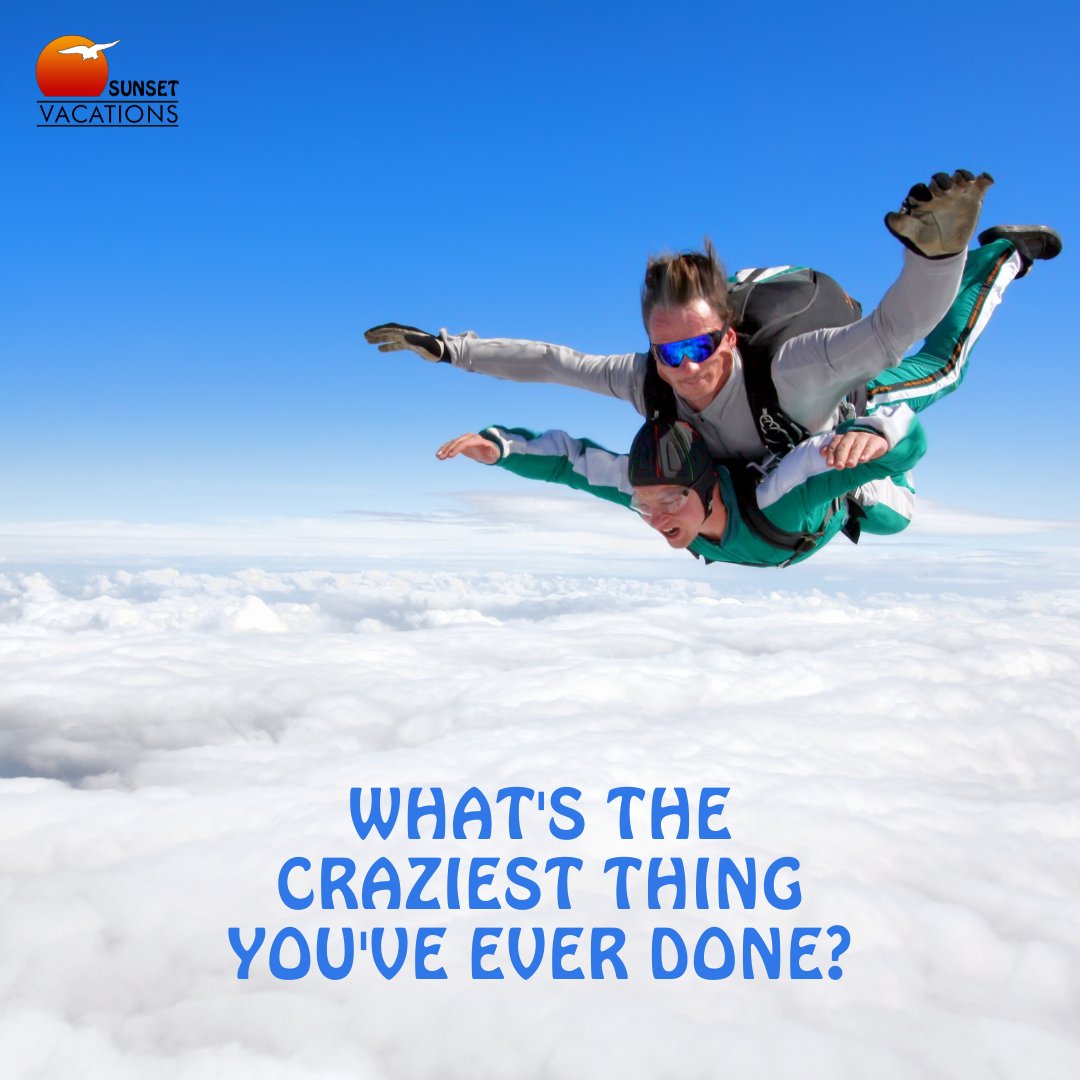 SunsetBeachVaca's tweet photo. Skydiving? Bungee jumping? Swimming with sharks? Leave us a comment and let us know! https://t.co/SE7Wt4qpzz