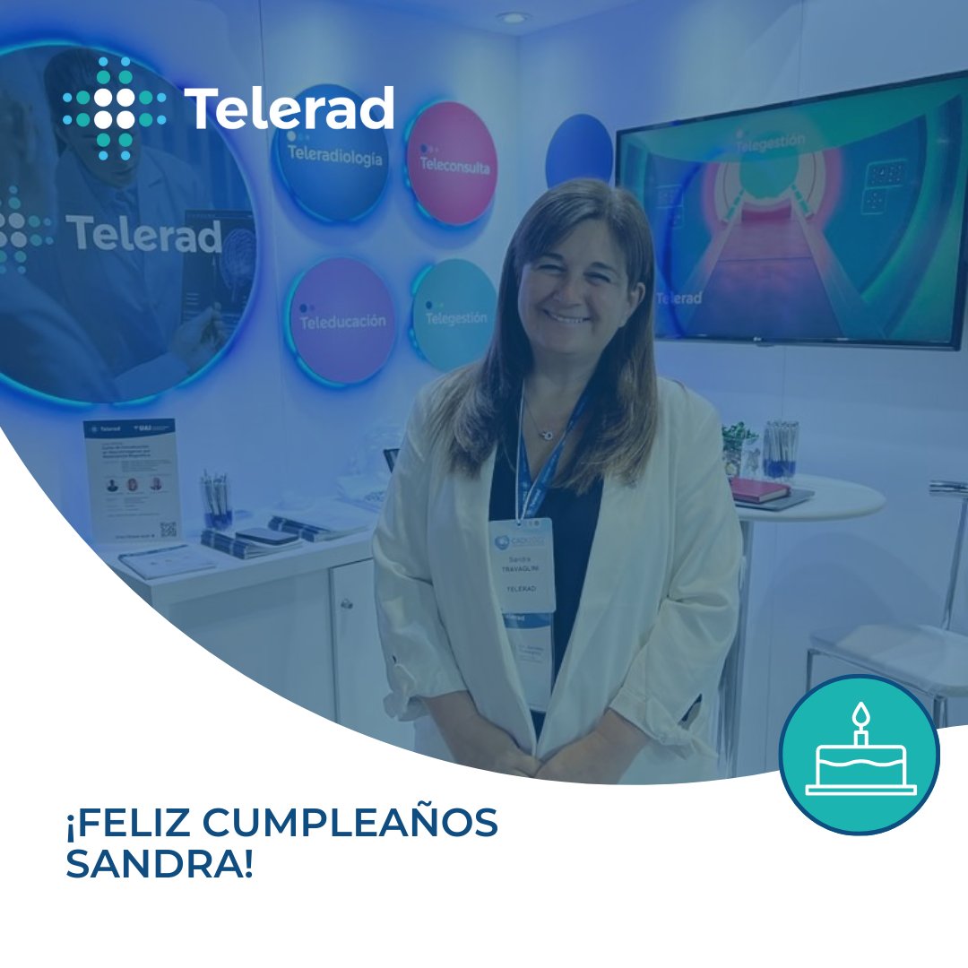 Teleradweb's tweet photo. 🎉Hoy se celebra el cumpleaños de Sandra Travaglini!
En este día tan especial, queremos agradecerle por todo lo que ha hecho y hace cada día por cada uno de los que conformamos esta gran familia de #Telerad
Esperamos que este nuevo año esté lleno de alegría, amor, salud y éxito. https://t.co/9xuNjDg4zH