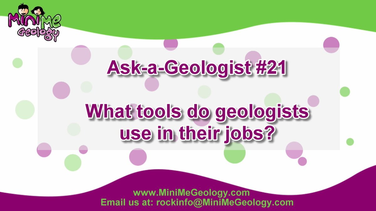 MiniMeGeology's tweet photo. We are cranking up our YouTube channel with more Ask-a-Geologist questions and answers! Check our out latest question from Carrie about the tools geologists use and then send us your questions for a future video. #stem #geology #tools #experiments https://t.co/HhBZCYr6r2 https://t.co/OKRZiZhJ2X