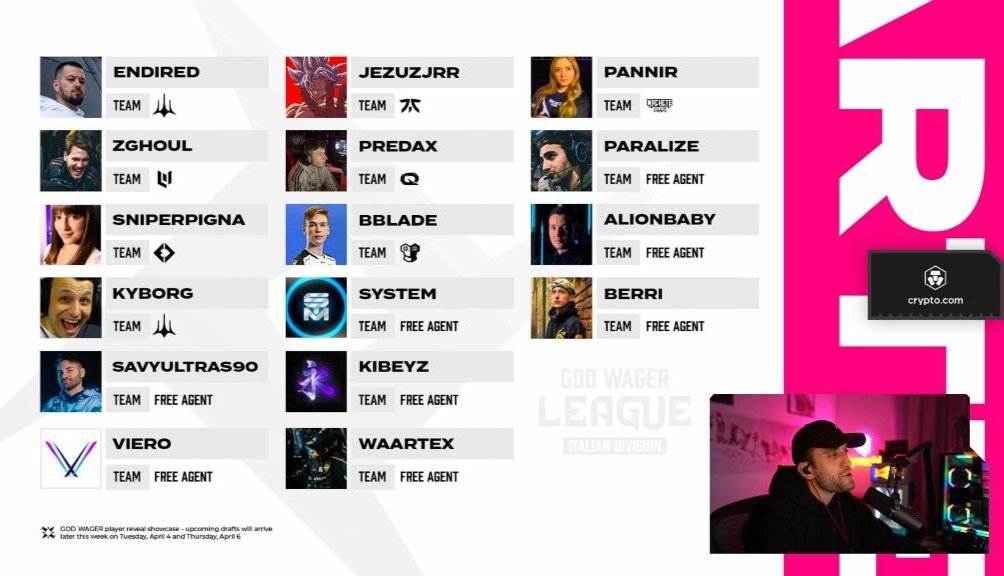 system_wz's tweet image. Invitato alla God Wager League di Moonryde 🔥