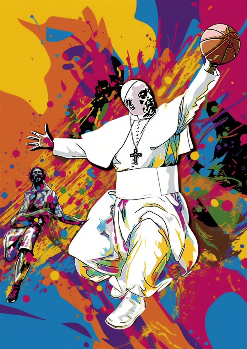 Hellmut_Sch's tweet image. Pope Francis gets support while dunking. 
His junior boss lifts him up.😉 #sub2