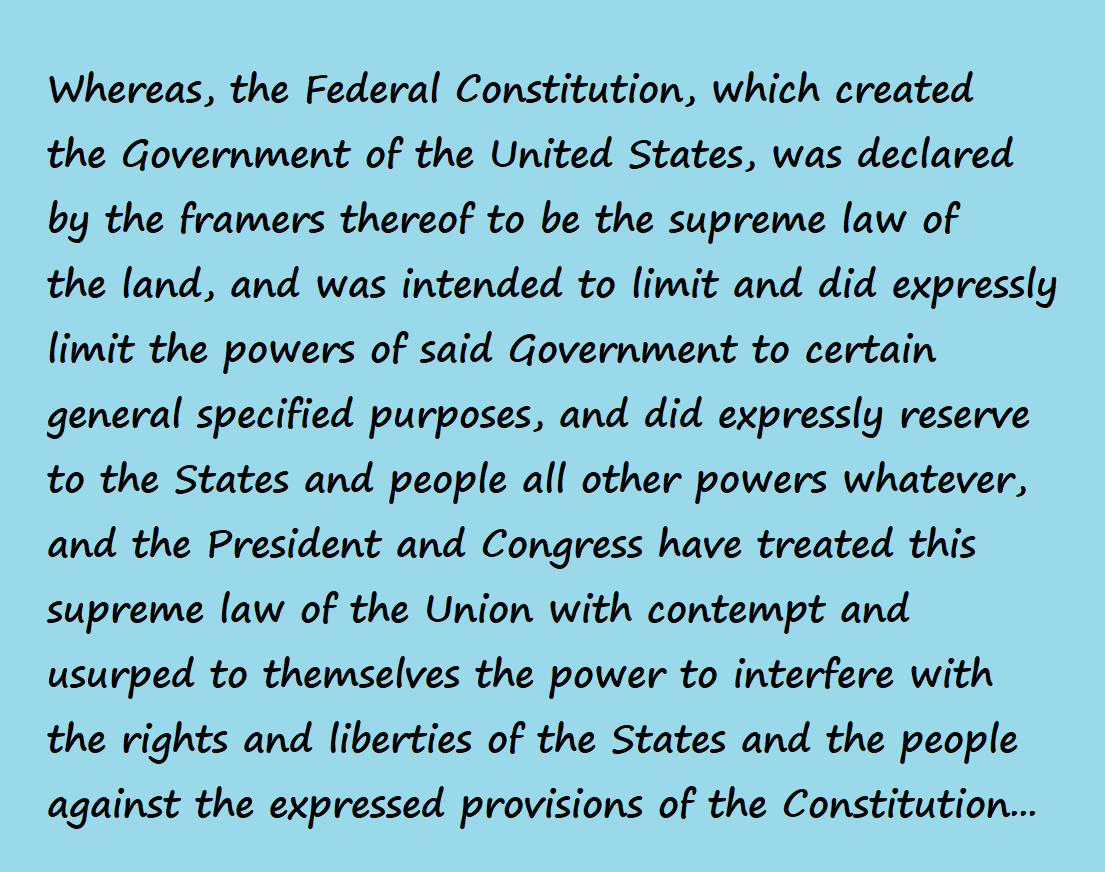 What is a constitutionalist? (do a search) That's Me! Opening statement for Kentucky Secession 1861