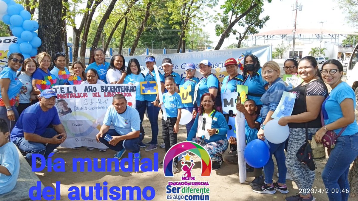 JBCASTILLOMOREN's tweet photo. Cojedes 2023, cocienciación del Trastorno del Espectro Autista #SerDiferenteEsAlgoComun https://t.co/et6yaFNA1C