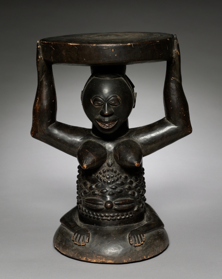 cma_african's tweet image. Caryatid Stool, c. 1900 #cmaopenaccess #clevelandartmuseum clevelandart.org/art/1969.9