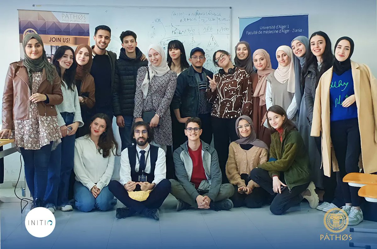 Pathosps's tweet photo. 💬 Expressions, 🤔 Thoughts, 🧠 Ideas, and 🙏 Spirituality! We had an amazing 5-hour public speaking training session at the Medical Faculty Ziania in collaboration with Club Initio .
#publicspeaking #Pathos #Initio #trainingsession #collaboration #communication #creativity https://t.co/3vy8ZeA0hJ