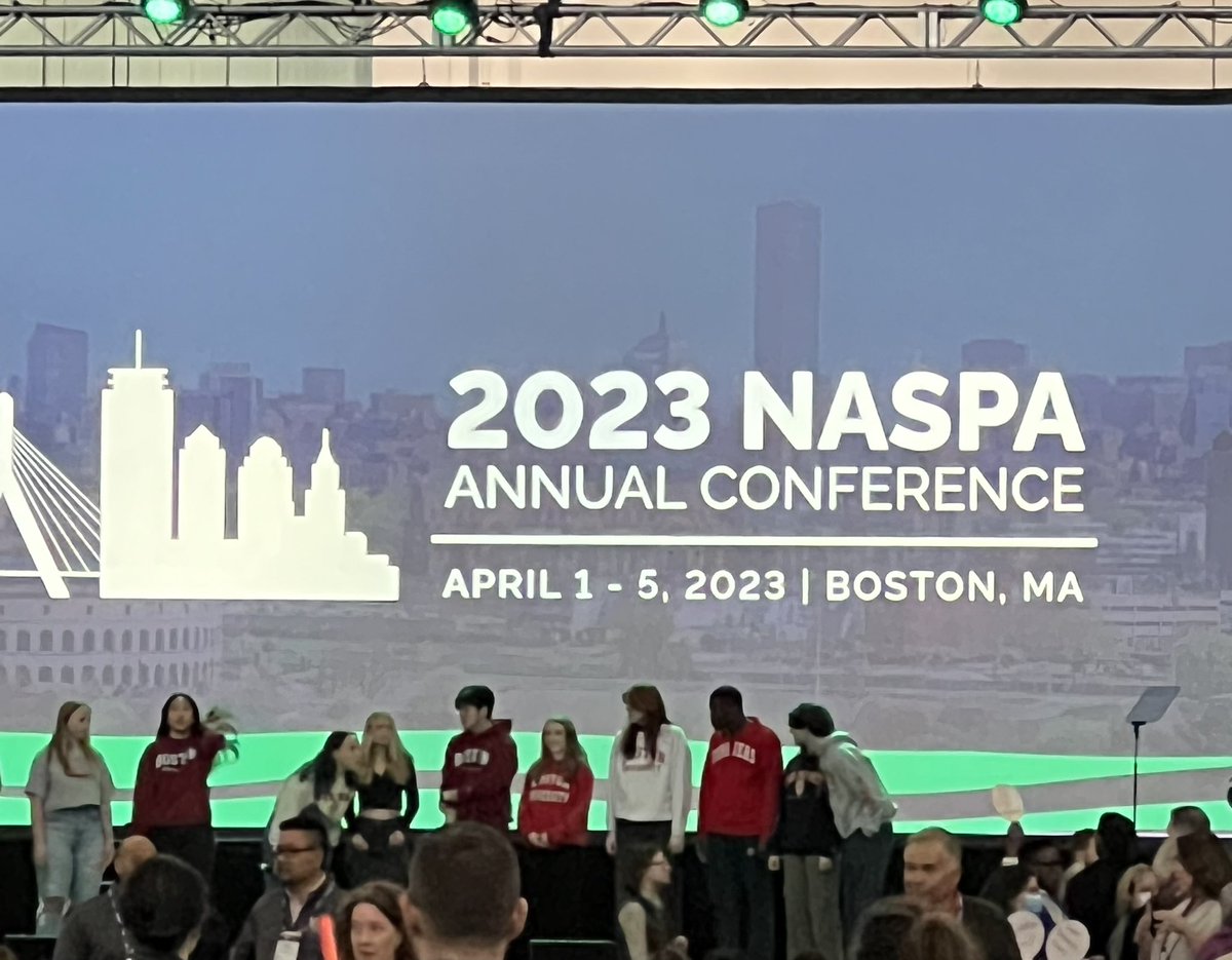 NMortaloni's tweet image. Packed house at the opening session at #NASPA23 - let’s go! @NASPAtweets #StudentAffairs