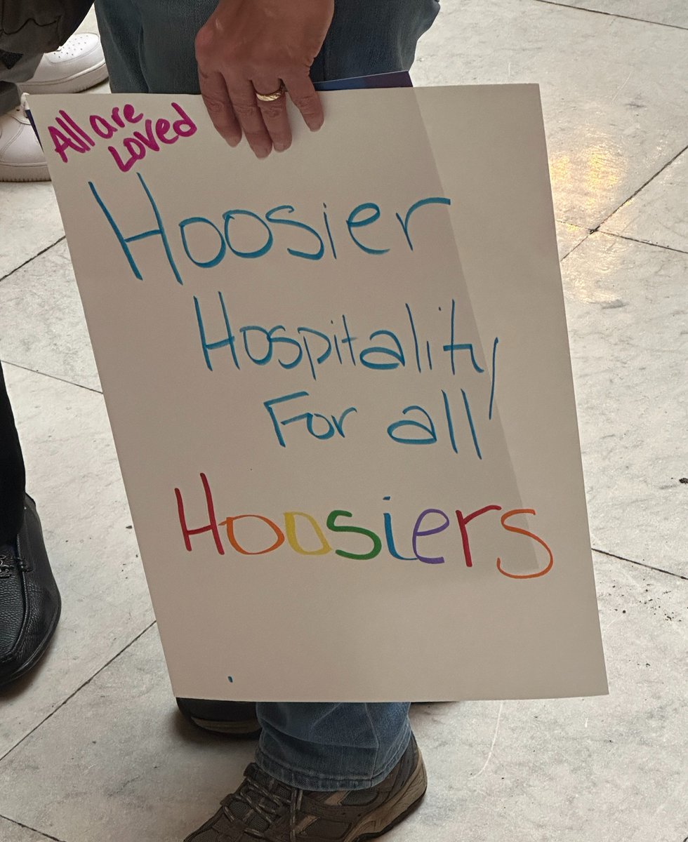 In the Indiana we want to live in, "Hoosier hospitality" means equal rights for ALL. 🏳️‍🌈🏳️‍⚧️