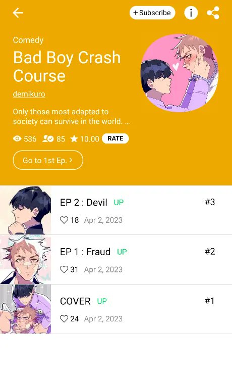Bad Boy Crash Course is up! ✨