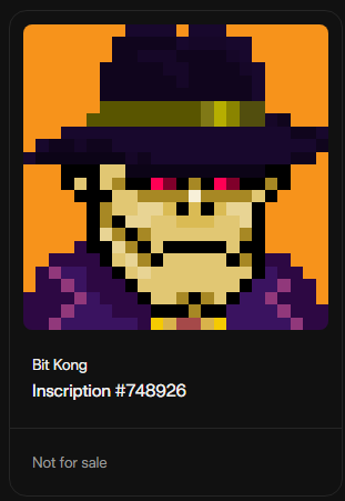 BigBananaGang's tweet photo. Another BitKong Ordinals was born and I want that one right there...gotta work something out...
#OrdinalsNFTs #BitKong #BigBananaGang https://t.co/DeIMBWGbgo