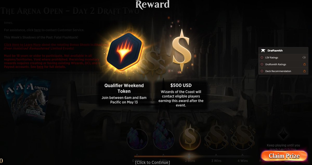 Cashed the #MTGArena open!