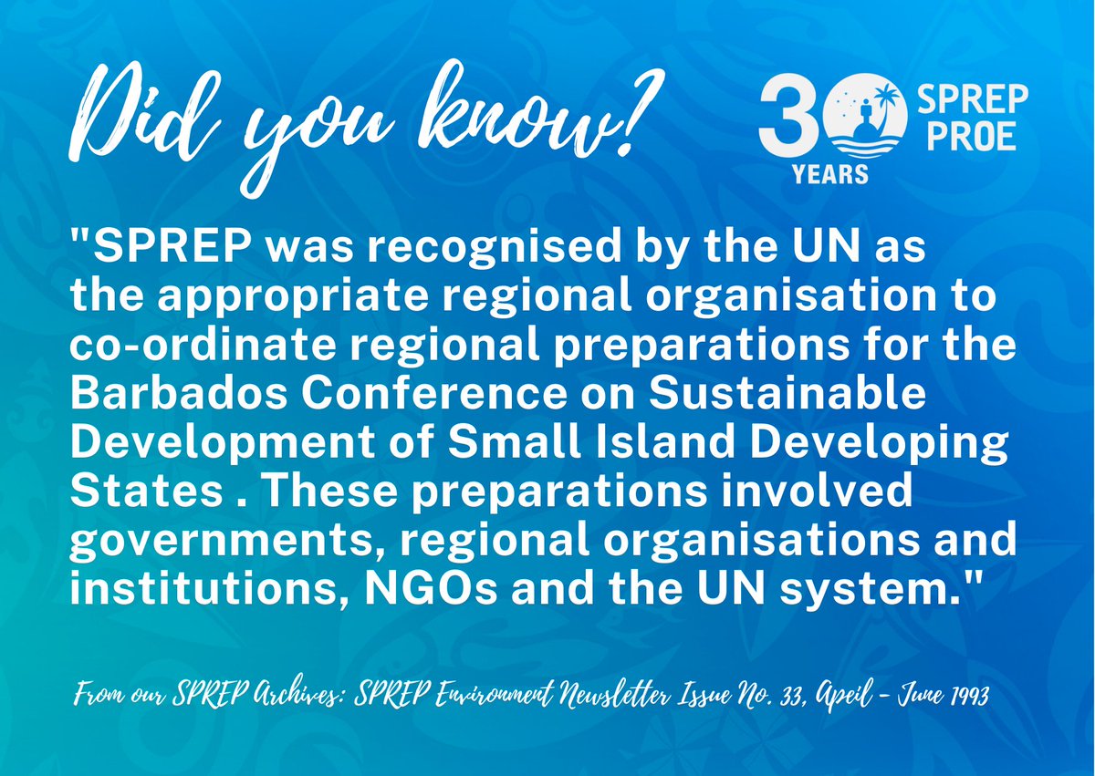 SprepChannel's tweet photo. Walk down #MemoryLane with us as we celebrate 30 Years of #SPREP!
As taken from the SPREP Archives: Environment Newsletter Issue no. 33, April-June 1993.
#SPREP30 #CelebrateSPREP #PacificEnvironment #Throwback https://t.co/LDPdeIDrYT
