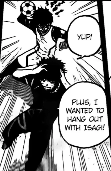 HE WANTS TO HANGOUT WITH ISAGI 😭😭😭😭😭😭😭😭 